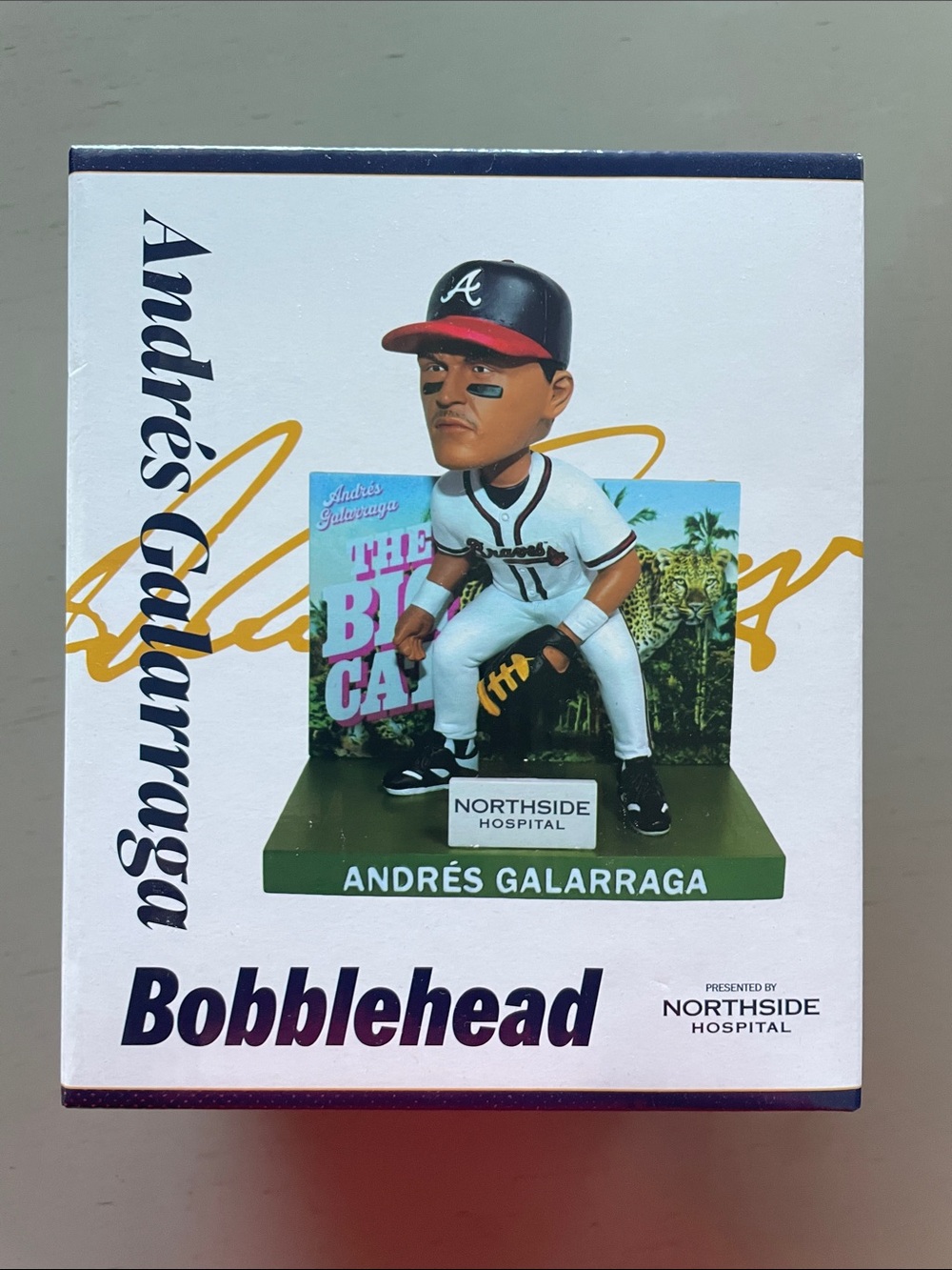 Andres Galarraga The Big Cat Bobble Head Atlanta Braves